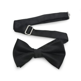 NEOVAT Pajarita para hombre, niños, mujer, graduación, fiesta, fiesta de graduación, boda, dama de honor, moño de esmoquin, Negro -, Medium