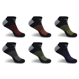 Extreme Fit Compression Socks - Ankle Performance Socks for Running and Athletics - 6 Pair
