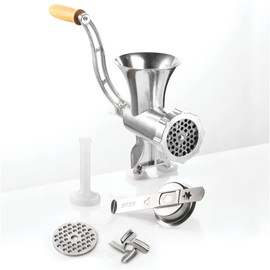 GSW 588423 Mincer Aluminium Size No. 8 with Pastry Attachment and Pestle