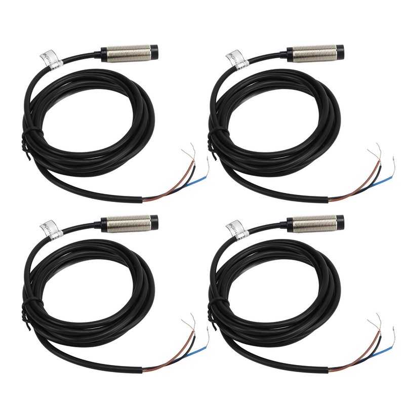 4 Sets Proximity Sensor 3 Wire NPN NC Contact Inductive
