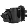 Black Stroller Cup Holder 360 Degrees Rotation Universal Drinks Holder