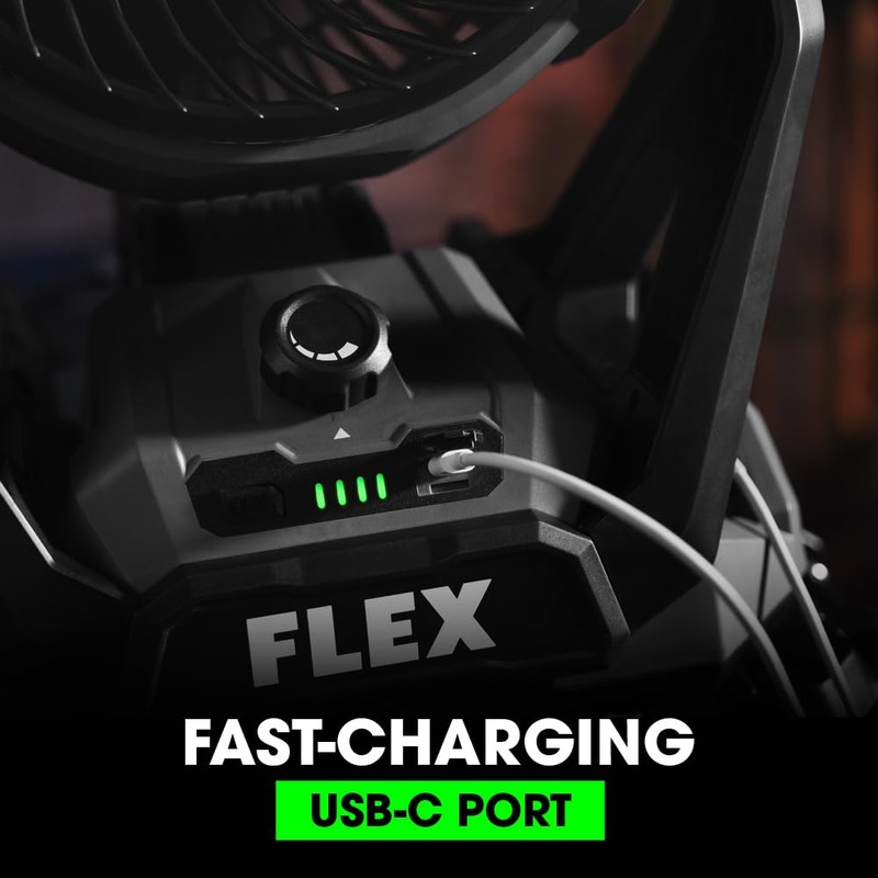 FLEX 24V Brushless Cordless 1,100 CFM Jobsite Fan Tool Only,