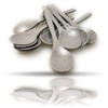 Kerafactum Plastic Spoon Grey Egg Spoon Colourful Plastic Spoons 10