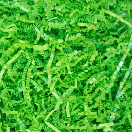 MagicWater Supply - 1/2 LB - Diamond Lime Green - Crinkle Cut Paper Shred Filler great for Gift Wrapping, Basket Filling, Birthdays, Weddings, Anniversaries