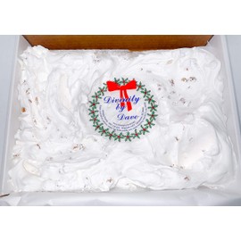 Large Divinity Gift Box (With Pecans) 3 LB. Divinity Slab of Old Fashioned Divinity, Just Like Home Made.