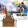 Woodworking Apron Thick Shoulder Pads Adjustable Strap Work Apron with