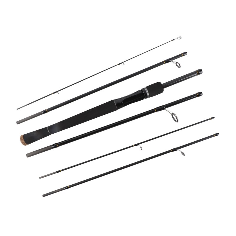 7.9ft Fishing Rod Portable 6 Sections Carbon Fiber Lightweight Fishing
