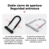 Candado Para Bicicleta Y Moto Con Contra Agua Acero Cadena