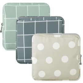 Ymapinc 3Pcs Sanitary Napkin Storage Bag Period Bags for Teen Girls for School Period Pouch Portable Tampon Storage Pouch for Women Ladies with Zipper Feminine Necessities