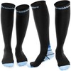 CAMBIVO 2 Pairs Compression Socks for Men and Women(20-30 mmHg),
