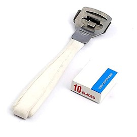 1 Set of Foot Care Callous Hard Skin Cutter White Cuticle Remover Shaver 10 Corn Blades Tool by G.S ONLINE STORE