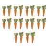 20pcs Carrot Shaped Hamster Toy Teeth Grinding Decorative Crude Fiber