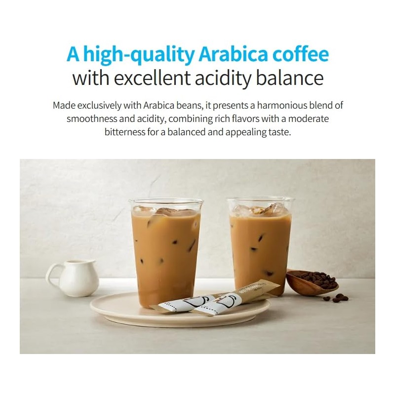Atomy Arabica Instant Coffee, Korean 3-in-1 Mix, 50 Sticks