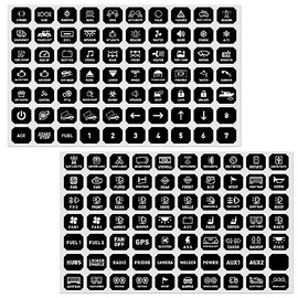 MICTUNING 140PCS Switch Panel Stickers for P1s RGB 8/12 Gang, Rocker Toggle Switch Labels for Boat Marine Truck RV Offroad
