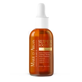 Marie d’Argan Sérum Vitamina C Nanoencapsulada al 10% Super Booster 30 ml con Ácido Hialurónico, Retinol (Vitamina A) y Colágeno Vegetal, anti manchas, antiedad. Ilumina, reafirma e hidrata.