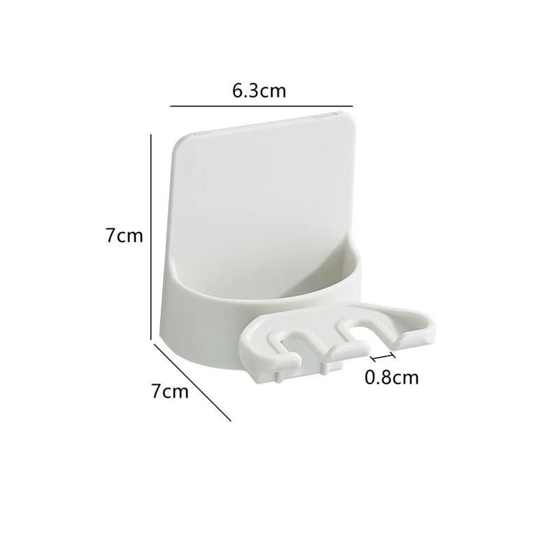2 PCS Self-Adhesive Toothbrush Holders Wall Mounted, Water Proof Toothbrush