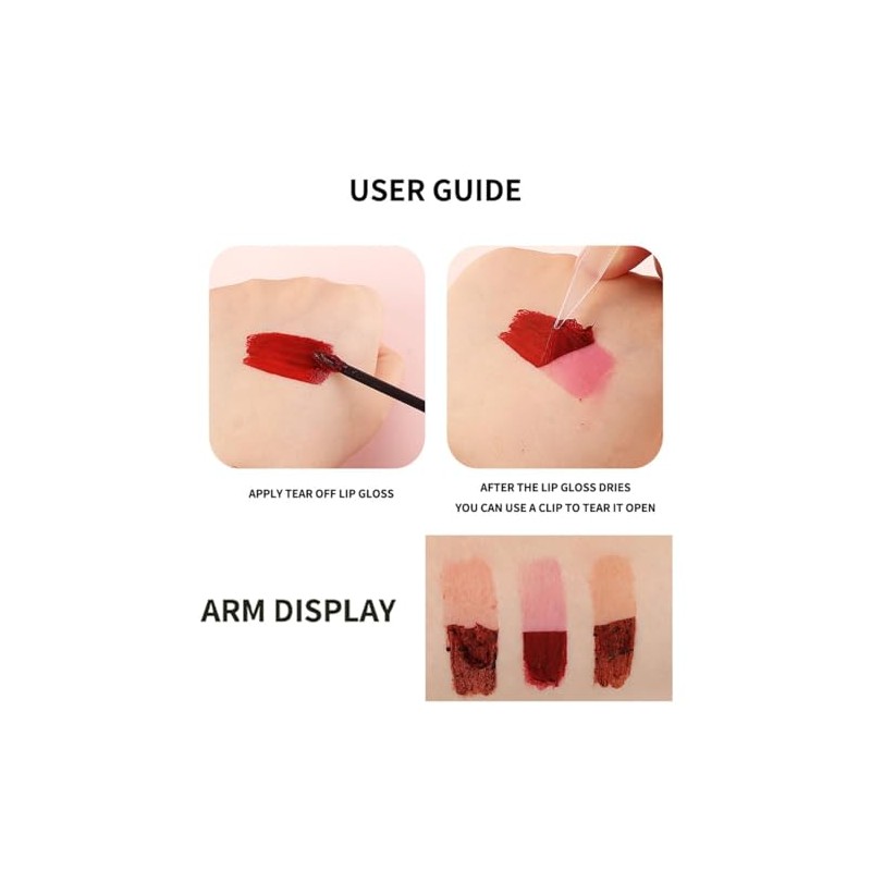 Tinte De Labios Peel Off, Peel Off Lip Stain, Brillo