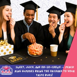 Peach Ring Gummies 4.5 lbs Bulk Bag – Fruity Gummy Candy – Fresh, Soft & Chewy – Party, Snack, Candy Buffet – by RUS Candy Company (Peach)