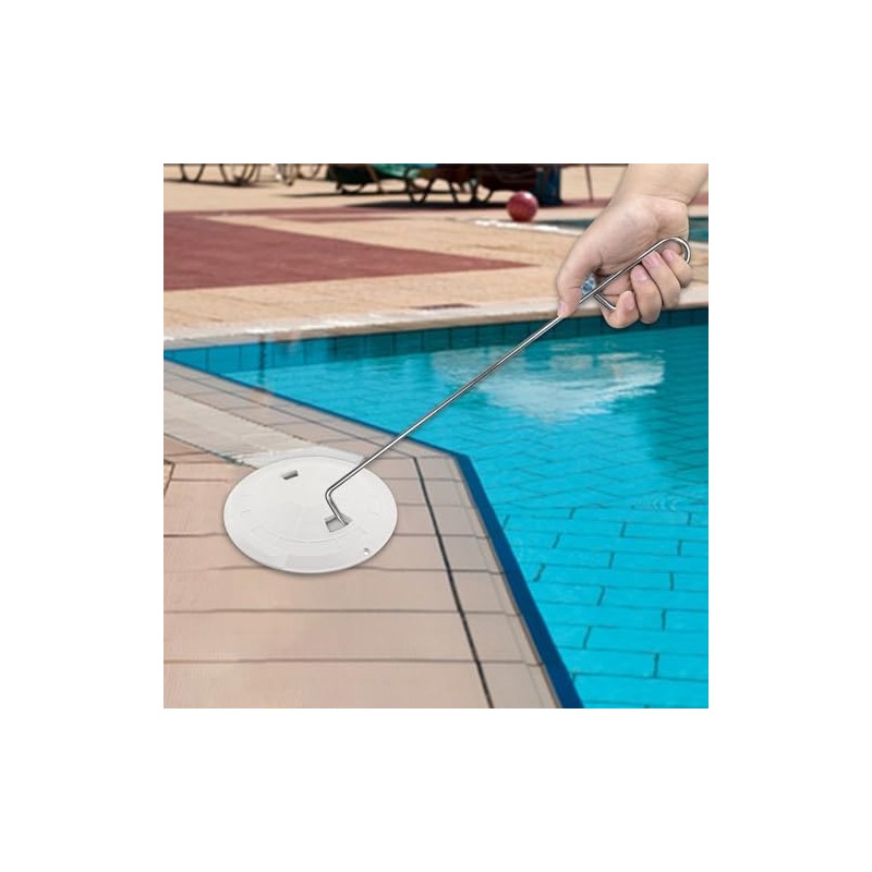 Pool Skimmer Basket Hook Tool, Stainless Steel Pool Skimmer Hook