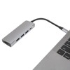 USB C Splitter Silver 5Gbps Speed Heat Dissipation Function Smart