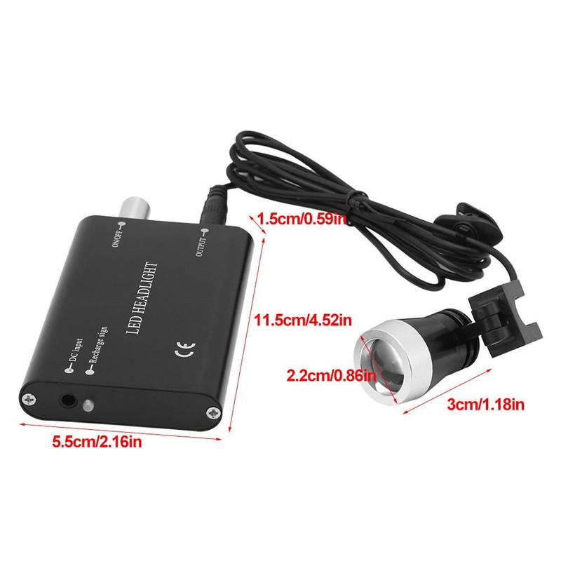 BoNew-Oral 3W LED Head Torch for Surgical Magnifying Glass