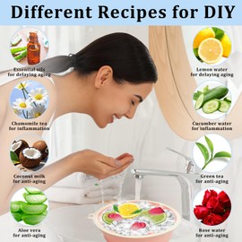 ElapseGlow 2-in-1 Silicone Face & Drink Ice Bowl - Collapsible Cryotherapy Mold for Facial Icing & Beverage Chilling, Portable Cold Plunge Basin Reduces Puffiness & Cools Drinks (Pink)