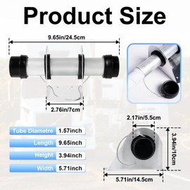 PRINIC 16 Pack Trailer Document Holder Registration Card Box with End Caps Waterproof Aluminum 1-5/8" x 9-7/16" Tube Style for Truck and Trailer