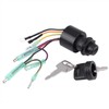 Aramox Boat Ignition Key Switch for Outboard Remote Control Box