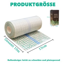 PEPAX Tattoo Folie Heilung Tattoo Pflaster - PEPAX 15cm*10m Wasserdichte Klebebandage Second Skin Tattoo PU Tape Duschpflaster Tattoo Aftercare