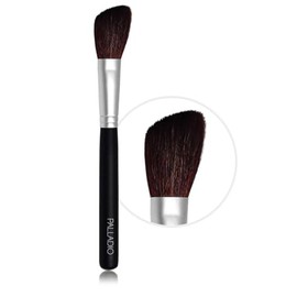 Palladio Brocha de Rubor, Brocha Angular de Maquillaje de Tamaño Mediano, Cerdas Naturales Suaves, Agarre Cómodo, Contornea y Define de Manera Impecable, Para Polvo, Rubor y Bronceador, Premium.
