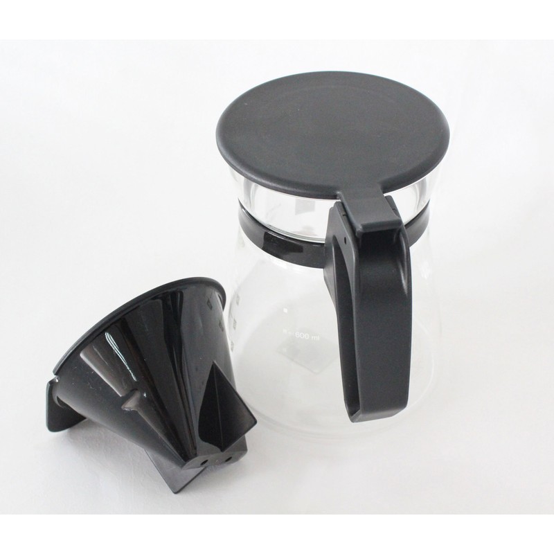 iwaki(イワキ) 耐熱ガラス コーヒーサーバー & ドリッパー ポット コーヒーハウス 600ml KT8685-BK クリア