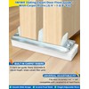 IWIWE Adjustable Sliding Closet Door Floor Guides with Carpet Risers