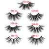5D Soft Mink Eyelashes 1 Pair Fluffy Volume Fluffy Wispy