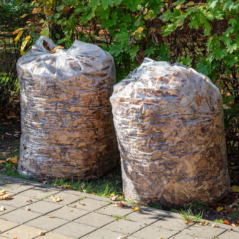 Ziglous 13 Gallons Kitchen Garbage Bin Liner, Clear Trash Bags,