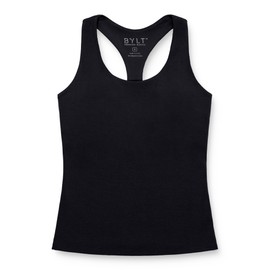 BYLT Ribbed Tank Top Women's Shirt_Black_Large