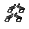 HEROFFIX 2 Pair 10mm Car Ball Studs Mounting Brackets Black
