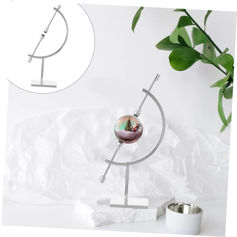 CHILDWEET Adjustable Crystal Ball Holder Stand Metal Sphere Stand Holder