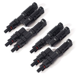 ZHITING 2 Pairs Solar Panel Y Branch PV Connector M and F Adapter Cable for Solar Panel Installed Connector Kit
