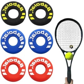 6 Pcs Tennis Racquet Shock Absorber Multifunctional Tire Shape Rubber Tennis Racket Shock Absorber Rubber Tennis Racket Vibration Dampeners for Tennis and Squash