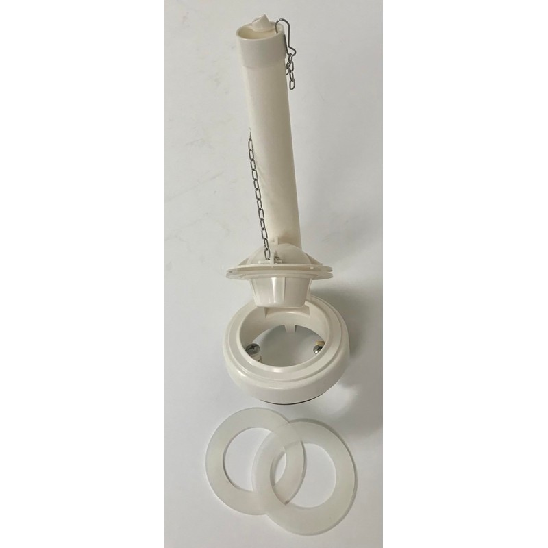 Flush Valve Assembly For One Piece Toilets with 2 Extra