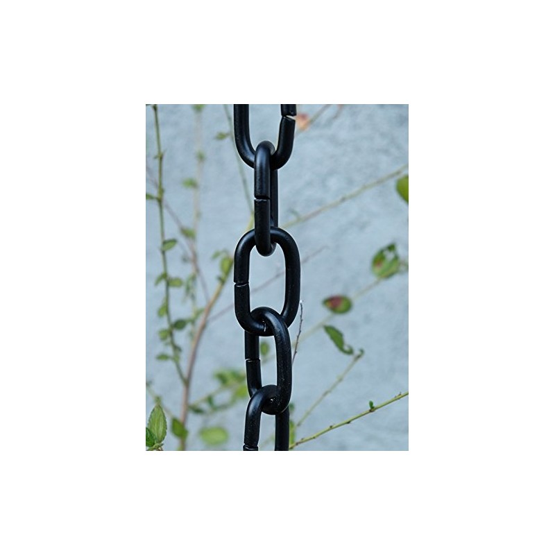 Nutshell Stores Large Link Rain Chain - Black - 9