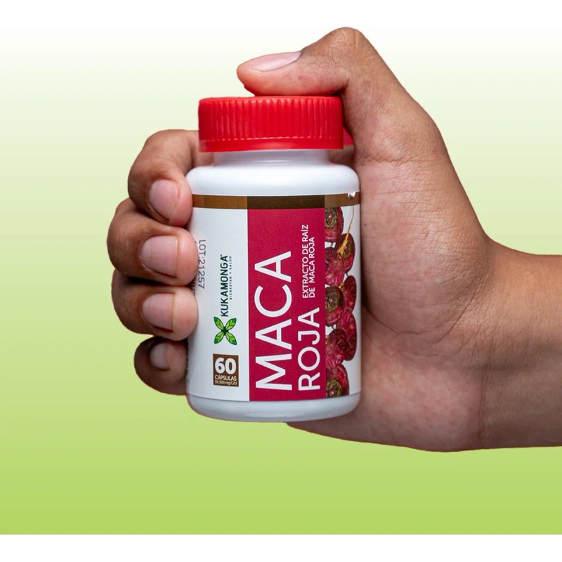 Maca Roja Premium 60 Cpsulas Sin Sabor