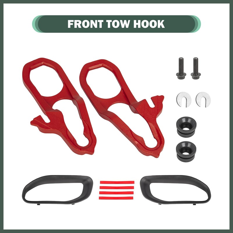Phamyor Heavy Duty Front Tow Hooks Fit for 2019-2024 Dodge