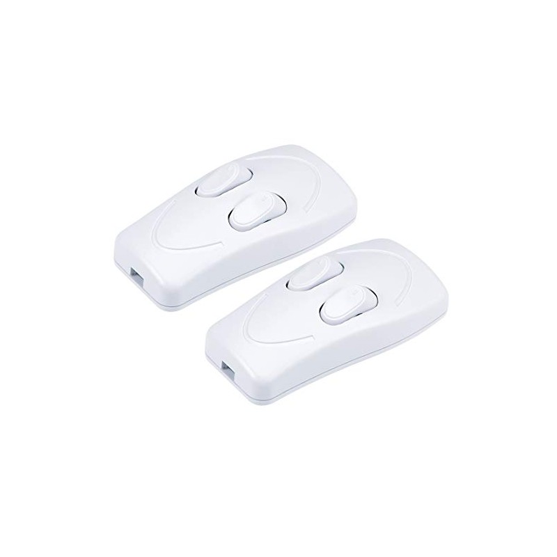 uxcell Inline Cord Switch AC 250V 1A Duplex On-Off Feed-Through