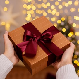 1 1/2 inch Wine Red Ribbon,100 Yards 1-1/2 inch Wine Red Stain Ribbon Solid Fabric Ribbon for Gift Wrapping Floral Bouquets Wedding Home Party Decoration