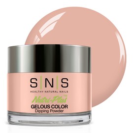 SNS Nail Dip Powder Gelous Color Dipping Powder - Romper Room (Natural/Nudes, Pale Beige), SL11 - Long-Lasting Acrylic Nail Color & Polish Lasts 14 Days - Low-Odor, No UV Lamp Required, 1 Oz