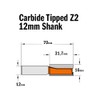 CMT Orange Tools 912.660.11 – Strawberry Straight HM S 12