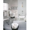 Moen Glacier White Home Care Bathroom Safety Toilet Grab Bar,