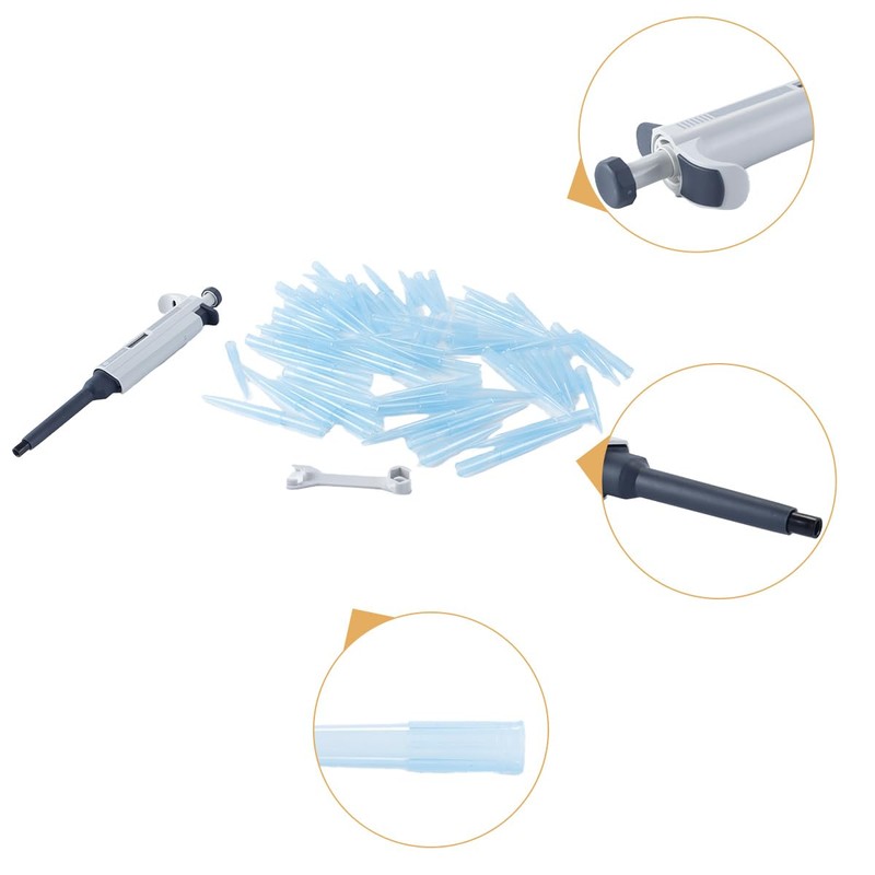 Ausi High-Accuracy Automatic Micropipette – 100μl-1000μl Adjustable, Single-Channel for Laboratory