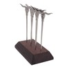 Stainless Steel Hamburger Skewers/Party Skewers/BBQ (Pack of 3 & Holder)